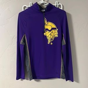 Offical NFL Minnesota Vikings 1/4 zip up